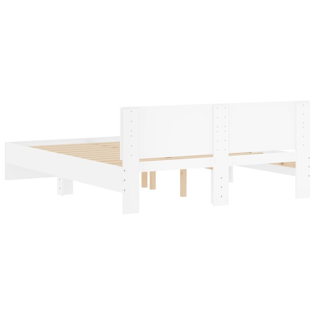 Bed Frame without Mattress White 150x200 cm Price