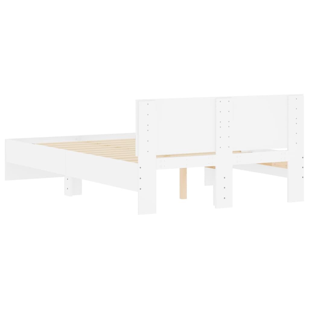 Bed Frame without Mattress White 135x190 cm Price