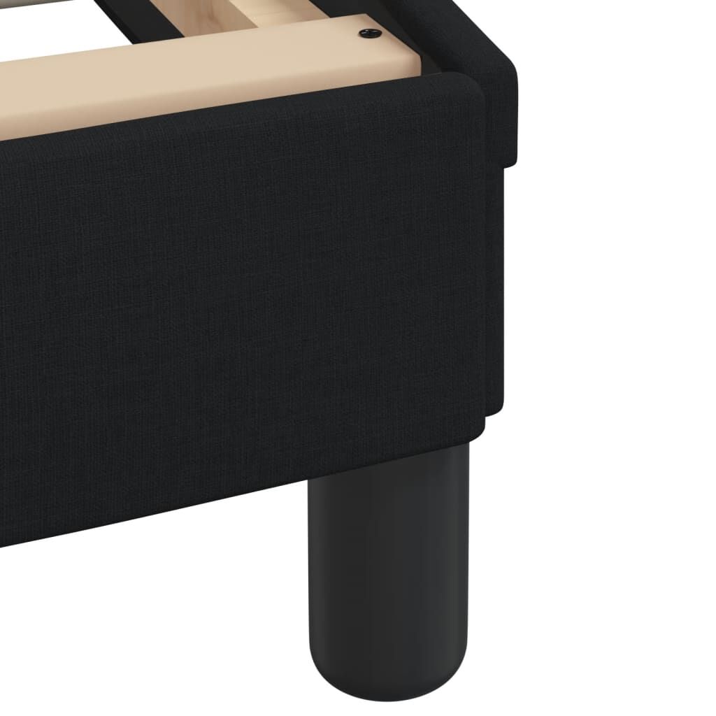 Bed Frame without Mattress Black 183x203 cm King Fabric Price