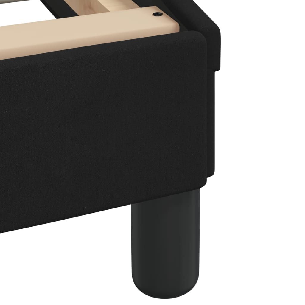 Bed Frame without Mattress Black 183x203 cm King Velvet Price