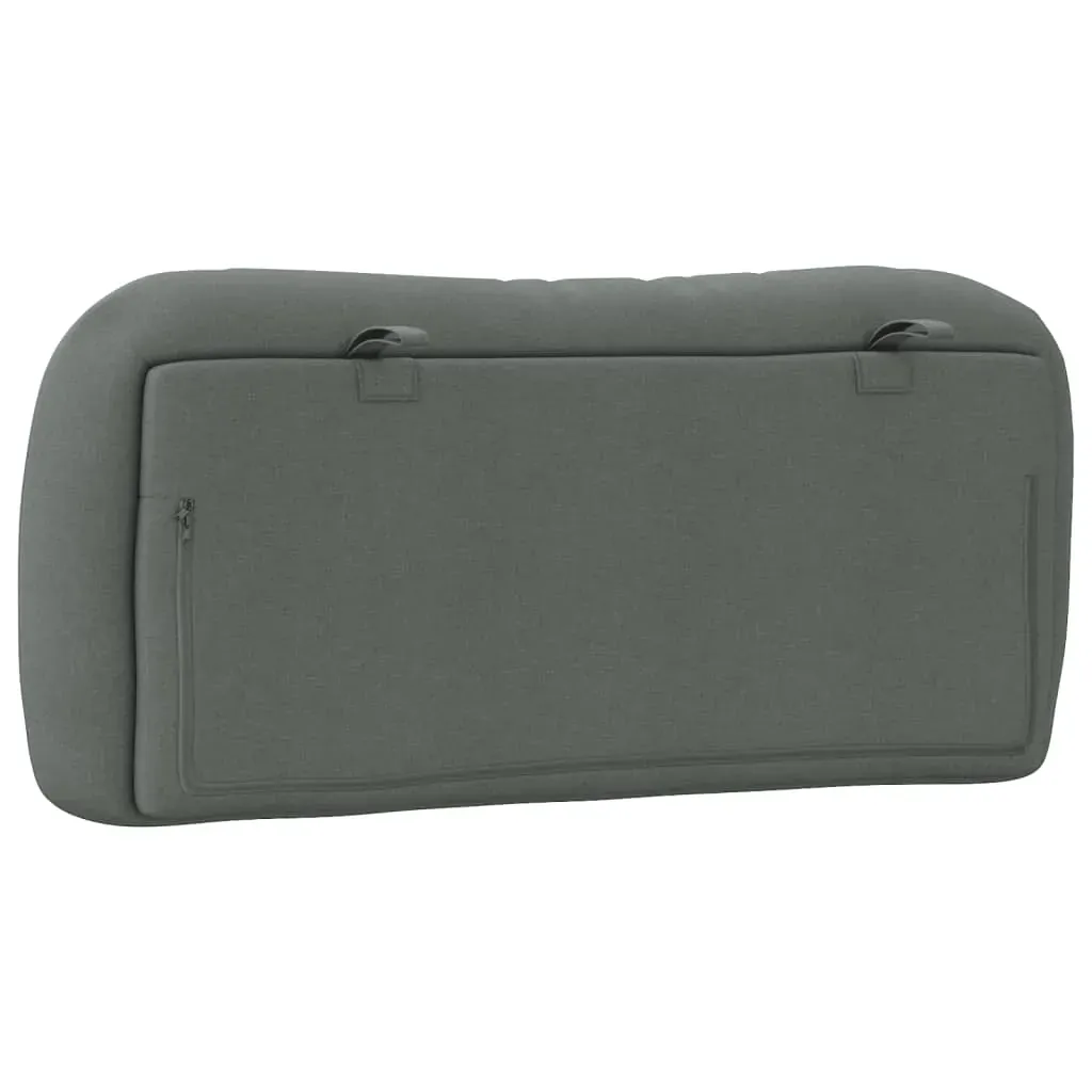Headboard Cushion "Hvar" Dark Grey 90 cm Fabric Price