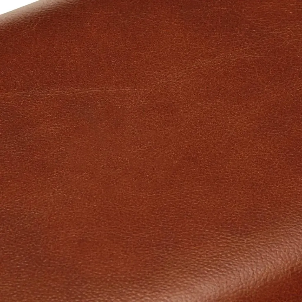 Gym Bok Bench 58 cm Brown Real Leather and Solid Mango Wood Price