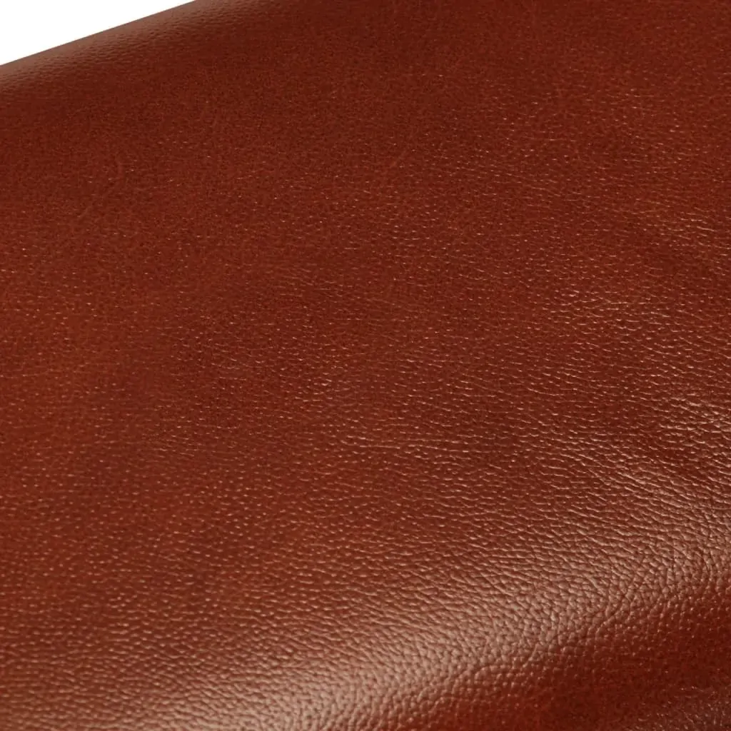 Gym Bok Bench 38 cm Brown Real Leather and Solid Mango Wood Price