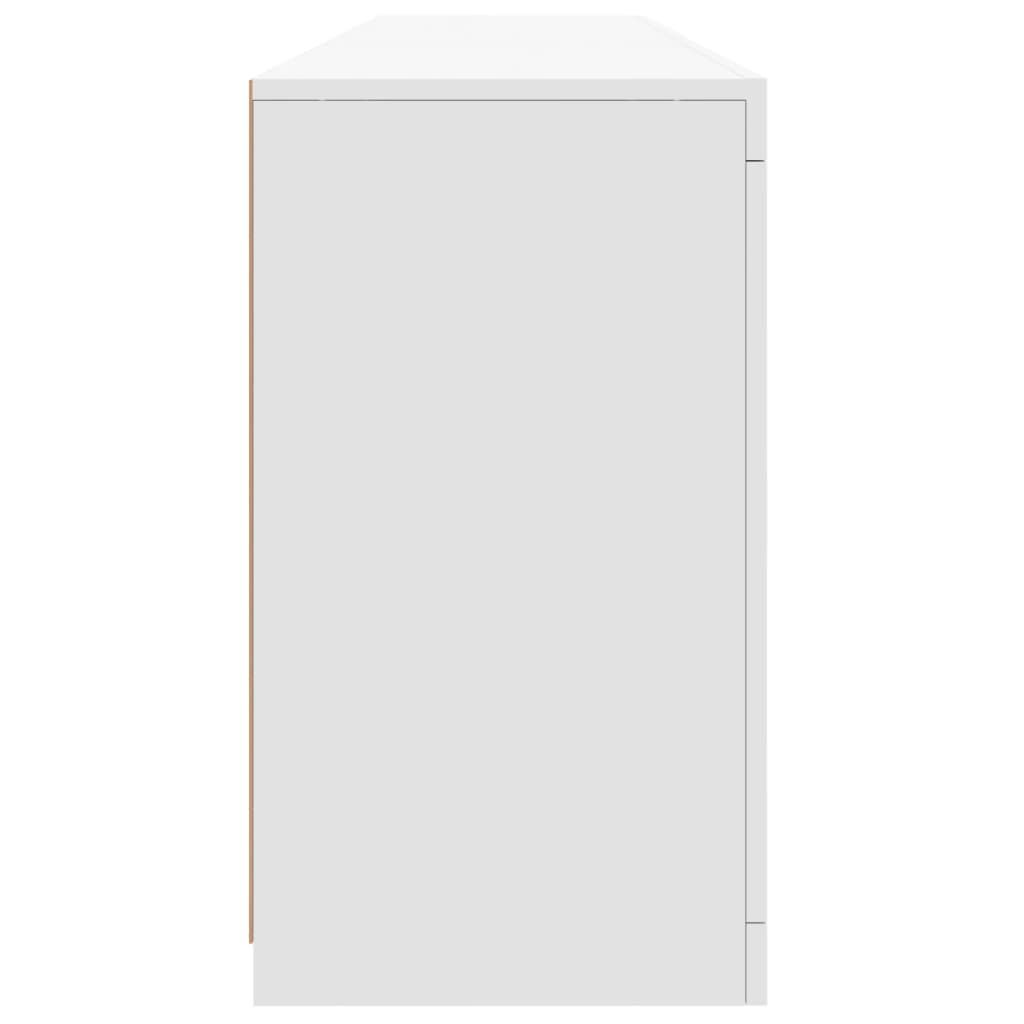 Sideboard with LED Lights White 162x37x67 cm Price