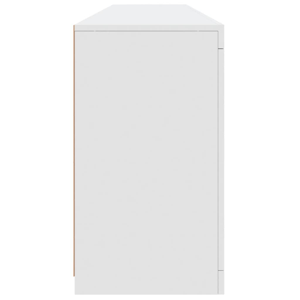 Sideboard with LED Lights White 181.5x37x67 cm Price