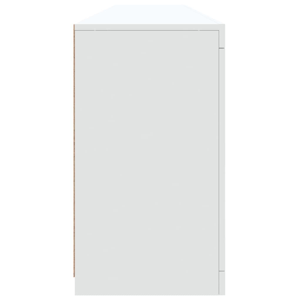 Sideboard with LED Lights White 202x37x67 cm Price