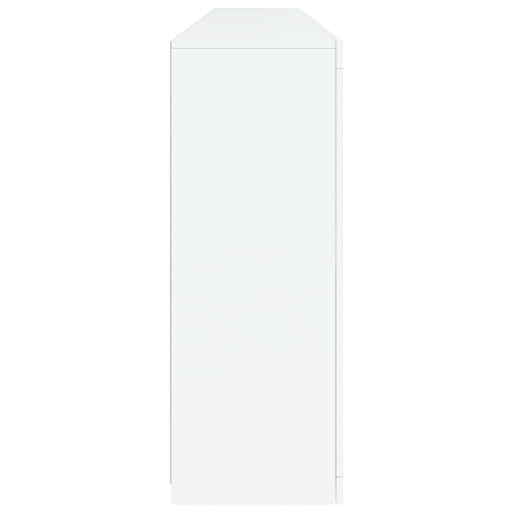 Sideboard with LED Lights White 283x37x100 cm Price
