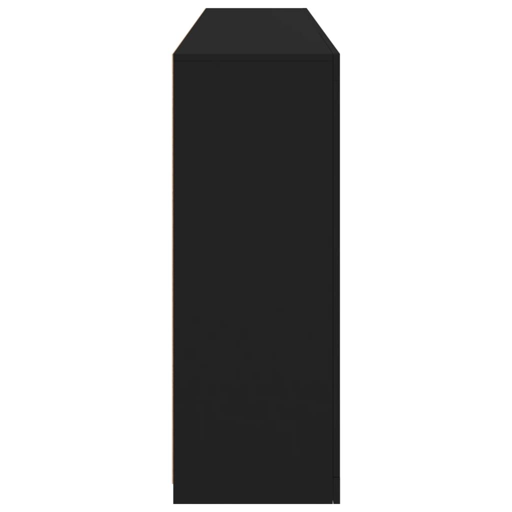Sideboard with LED Lights Black 181.5x37x100 cm Price