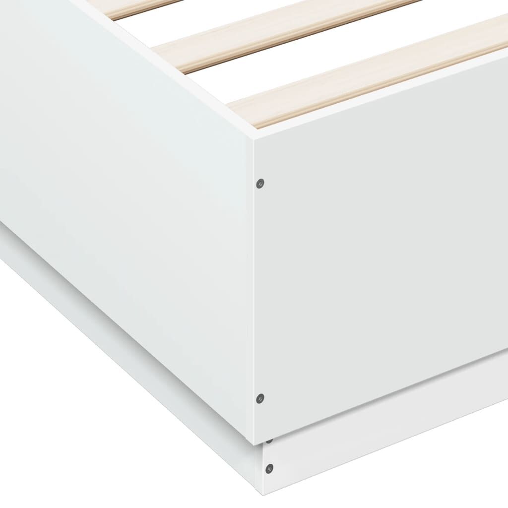 Bed Frame without Mattress White 150x200 cm Price