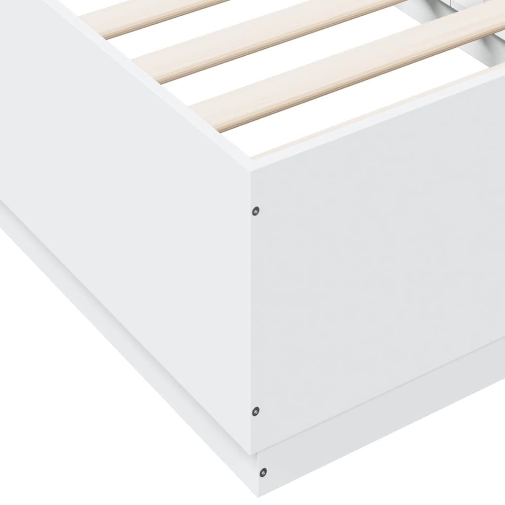 Bed Frame without Mattress White 90x190 cm Price