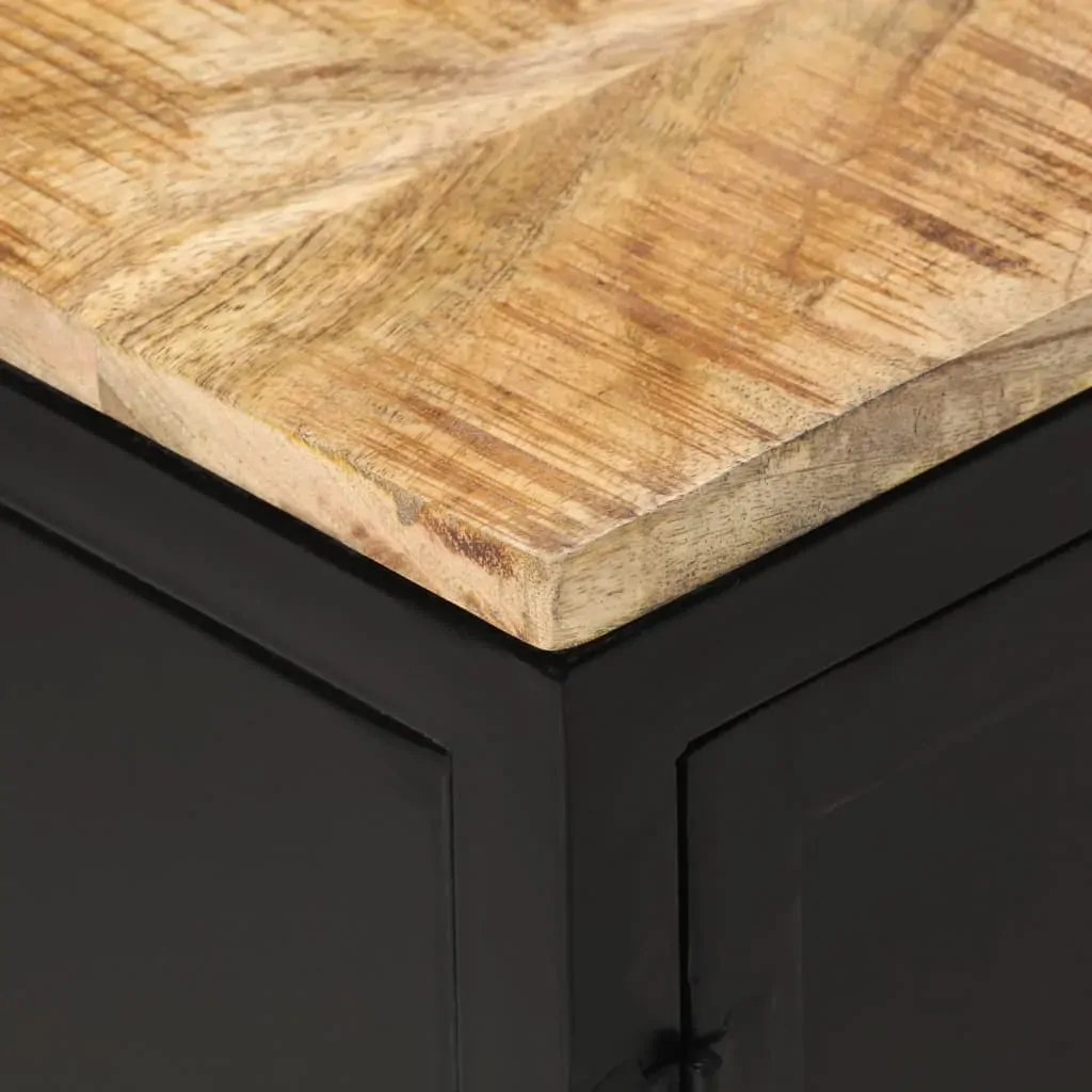 TV Cabinet 120x30x40 cm Solid Rough Mango Wood Price