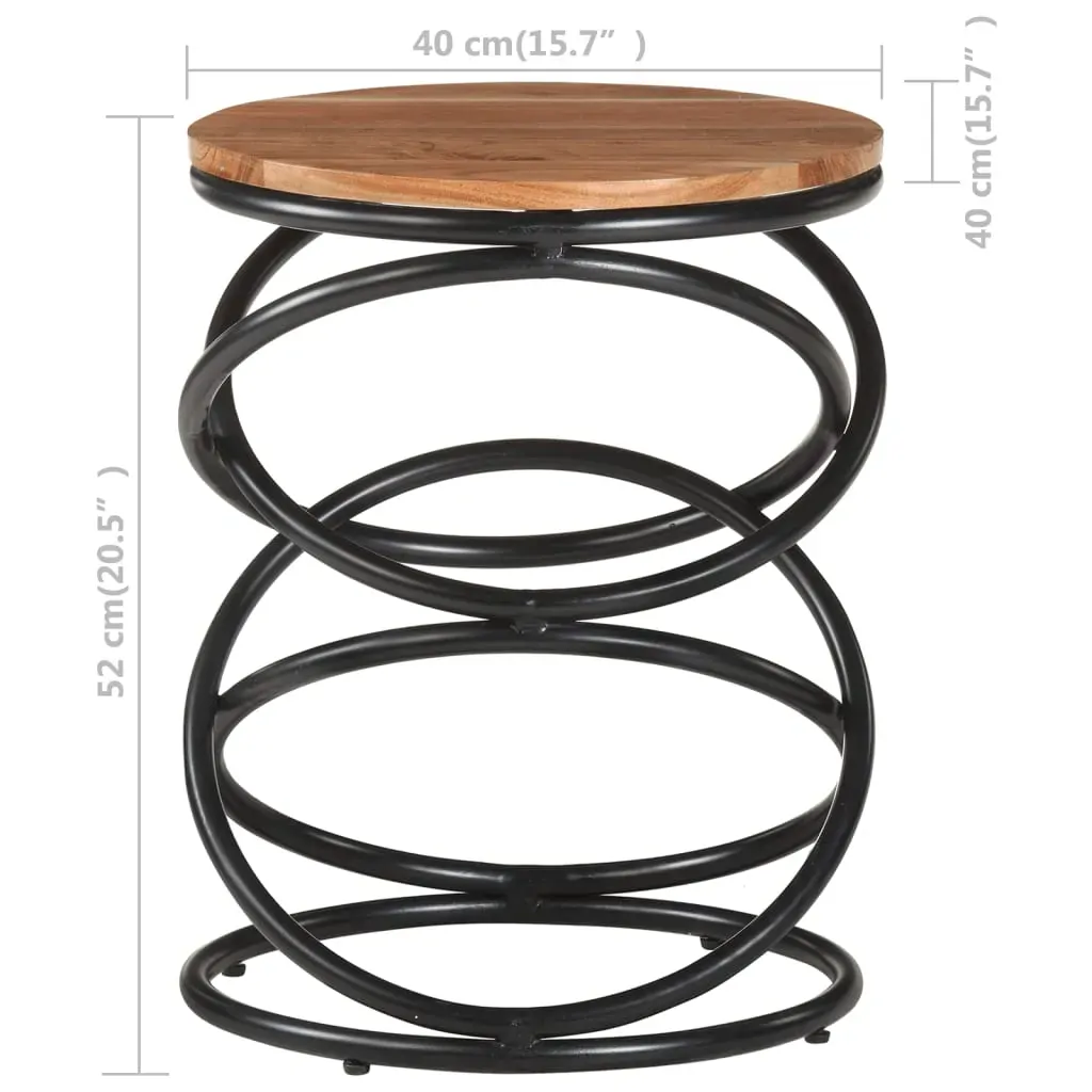End Table 40x40x52 cm Solid Acacia Wood Price