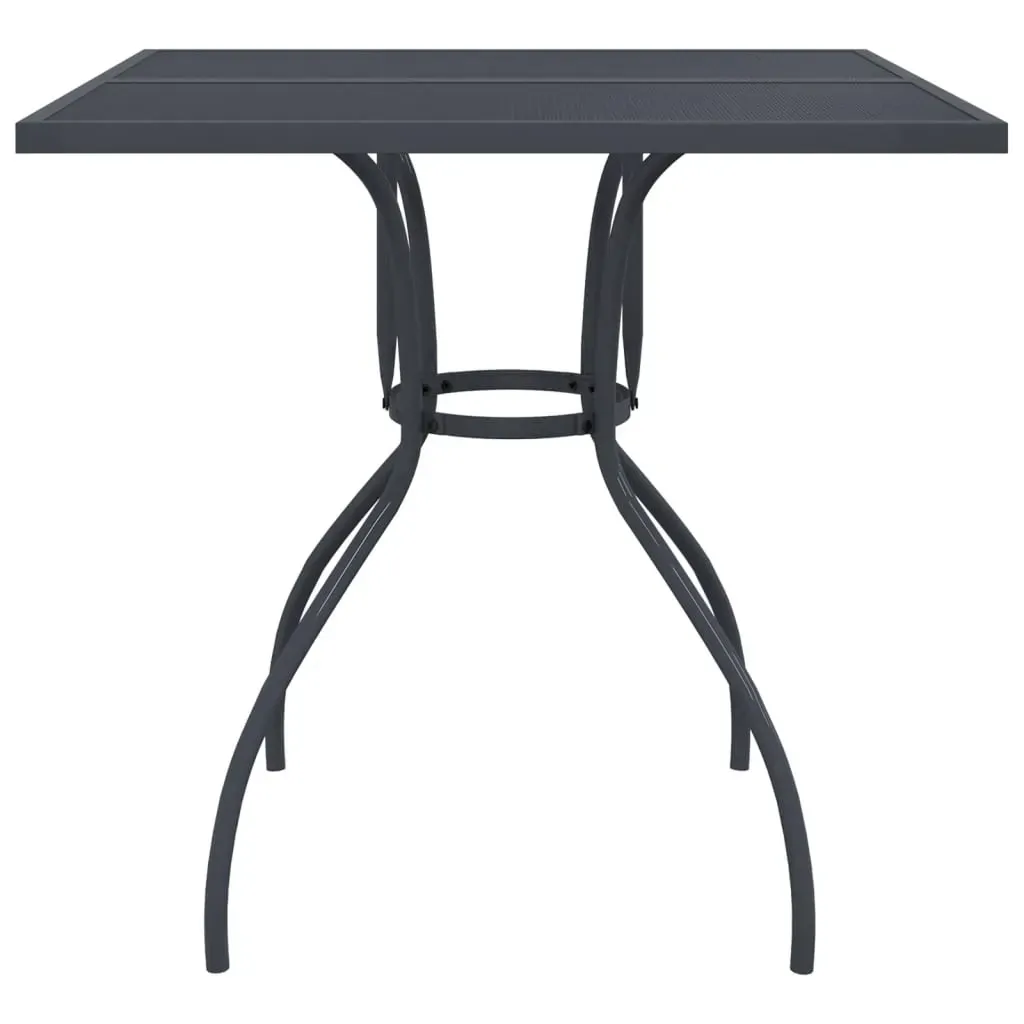 3 Piece Garden Dining Set Anthracite Metal Mesh Price