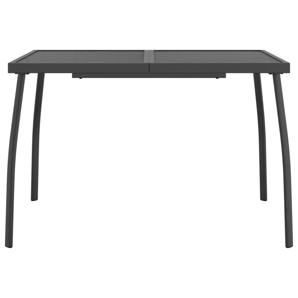 5 Piece Garden Dining Set Anthracite Metal Mesh Price