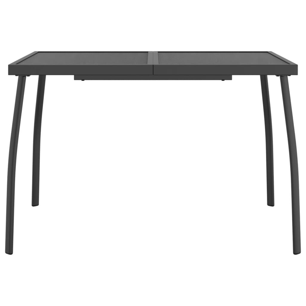 7 Piece Garden Dining Set Anthracite Metal Mesh Price