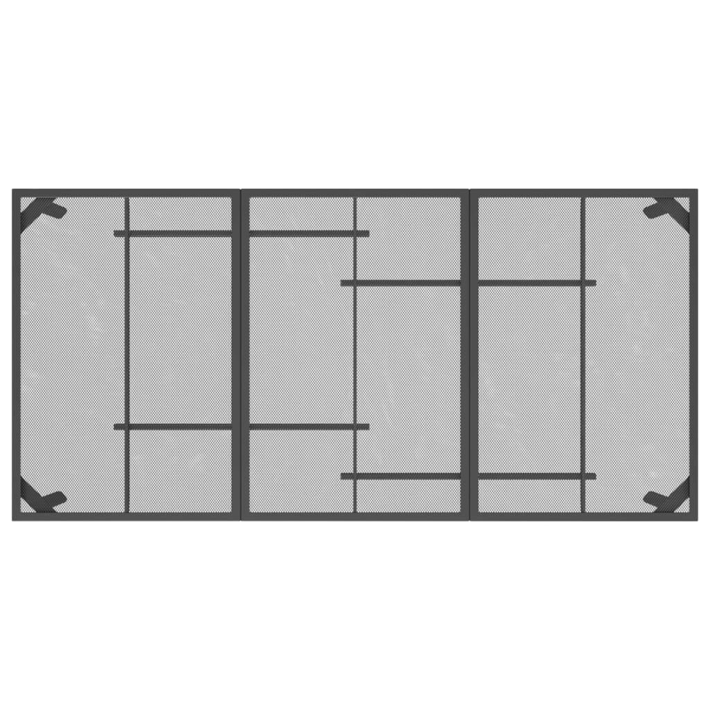7 Piece Garden Dining Set Anthracite Metal Mesh Price