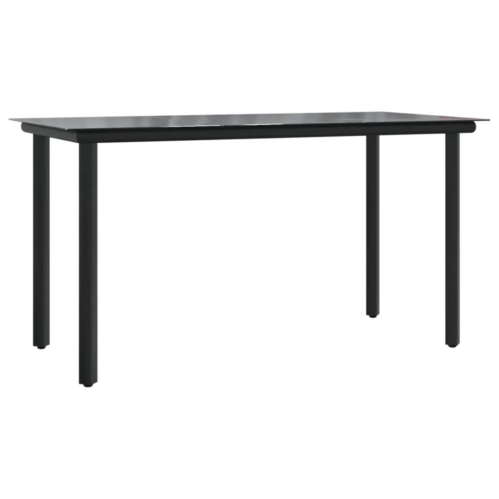 5 Piece Garden Dining Set with Cushions Black Poly Rattan Price