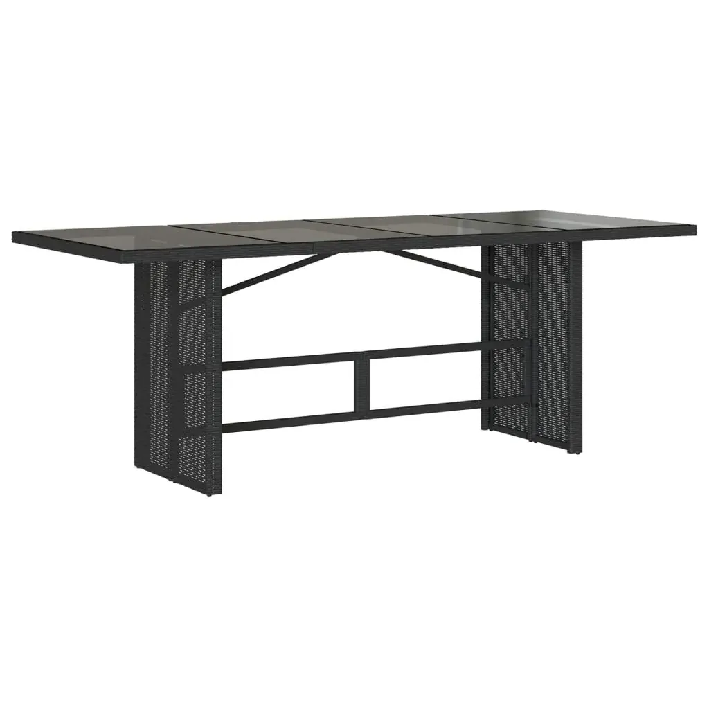 9 Piece Garden Dining Set with Cushions Black Poly Rattan Price