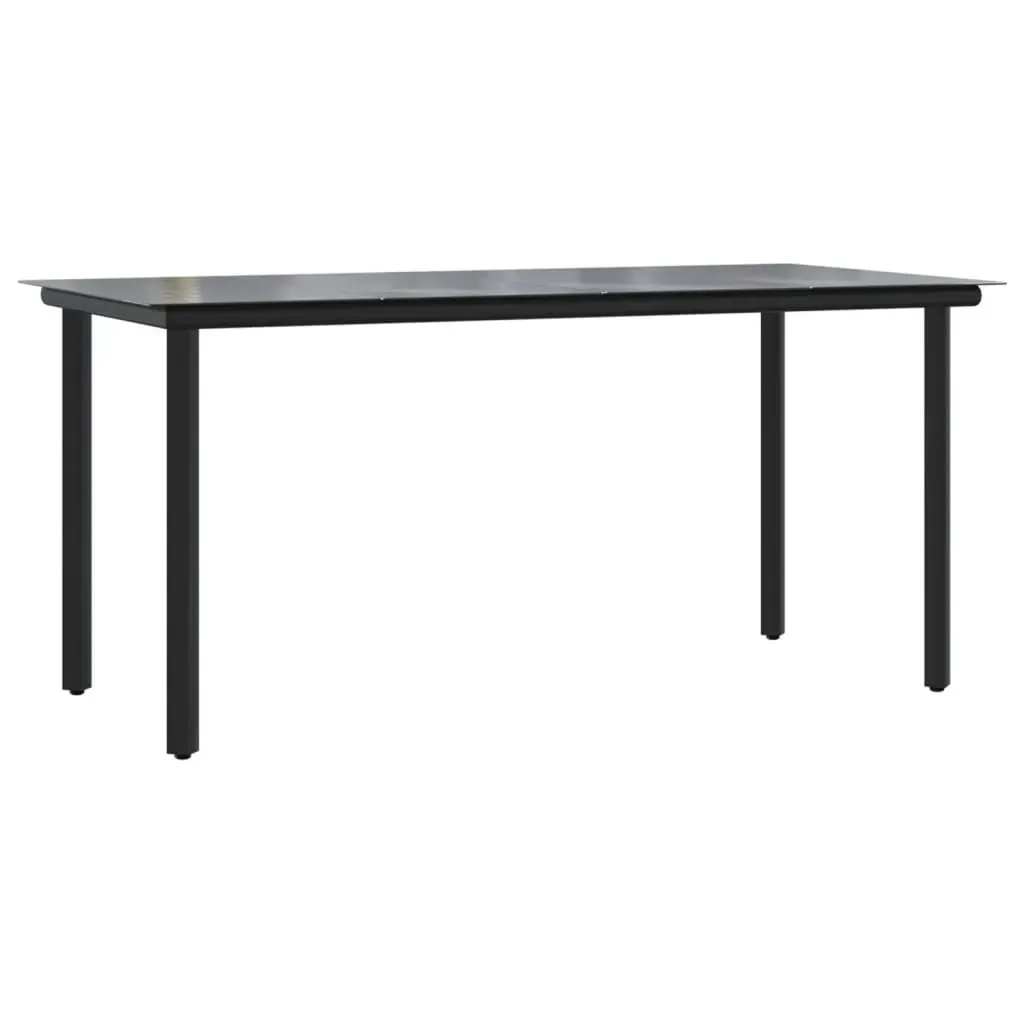5 Piece Garden Dining Set with Cushions Black Poly Rattan Price