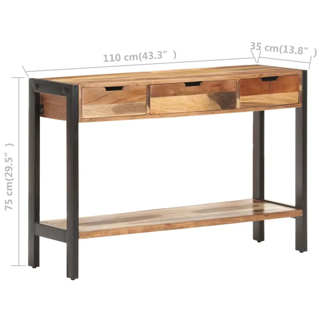 Sideboard 110x35x75 cm Solid Wood Price