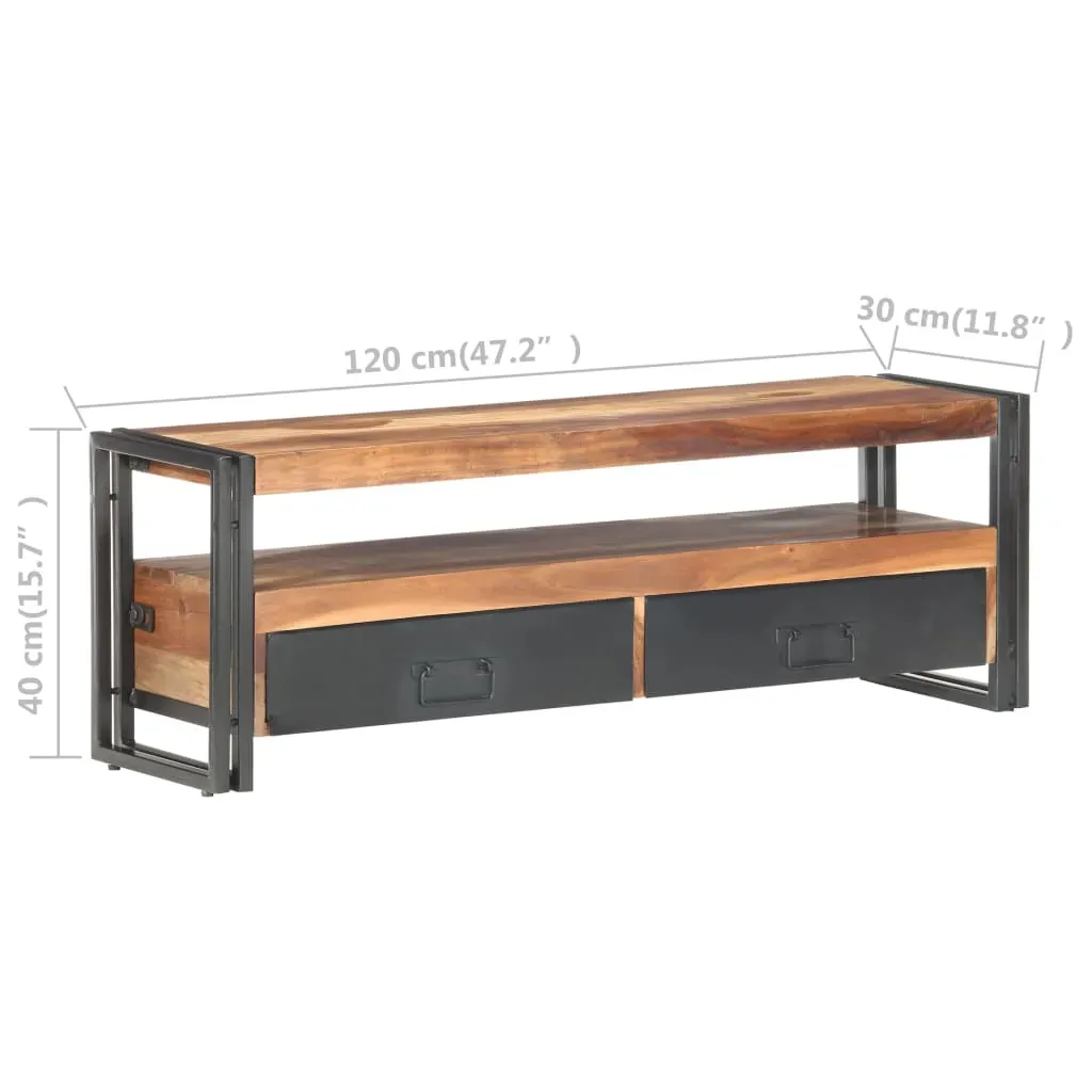 TV Cabinet 120x30x40 cm Solid Wood Price