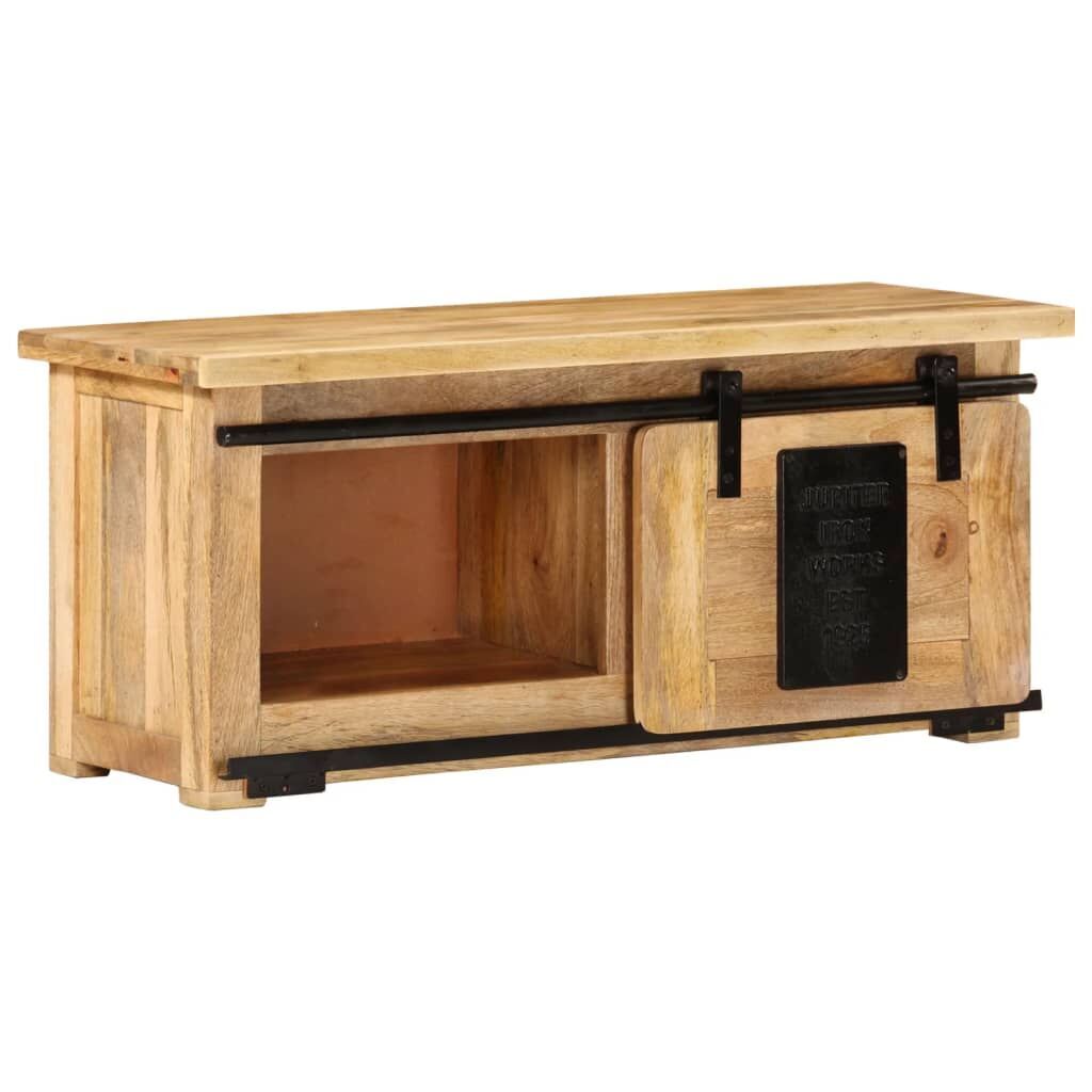 TV Cabinet 90x35x40 cm Solid Wood Mango Price