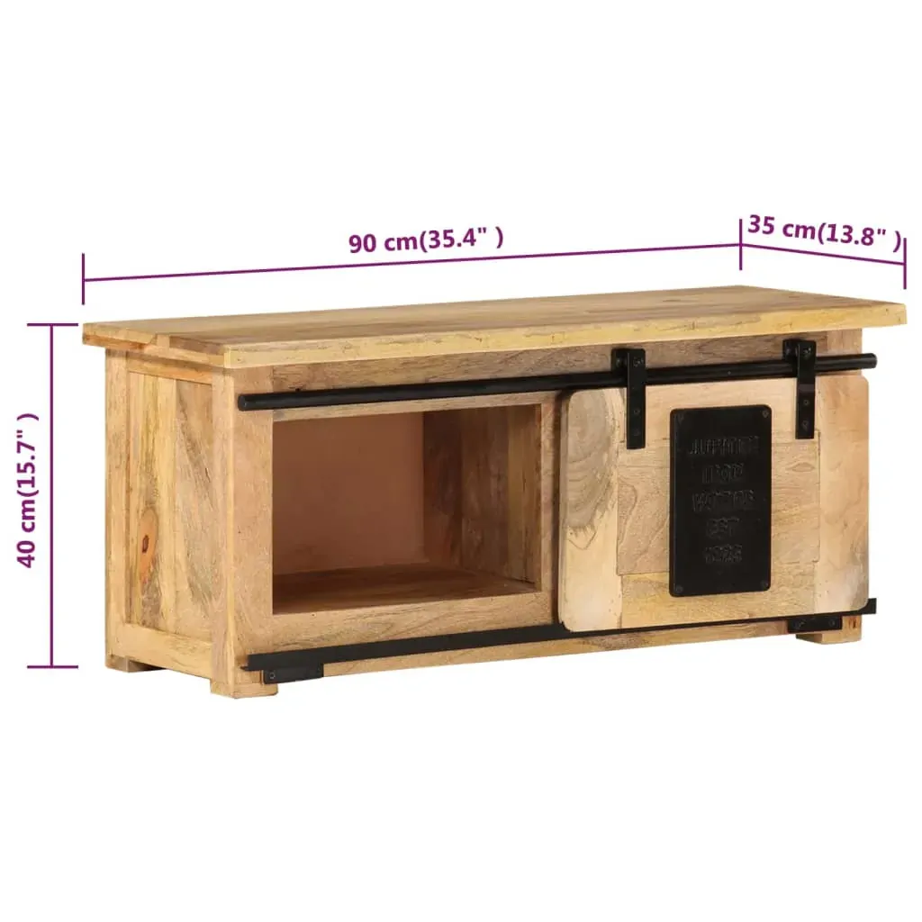 TV Cabinet 90x35x40 cm Solid Wood Mango Price