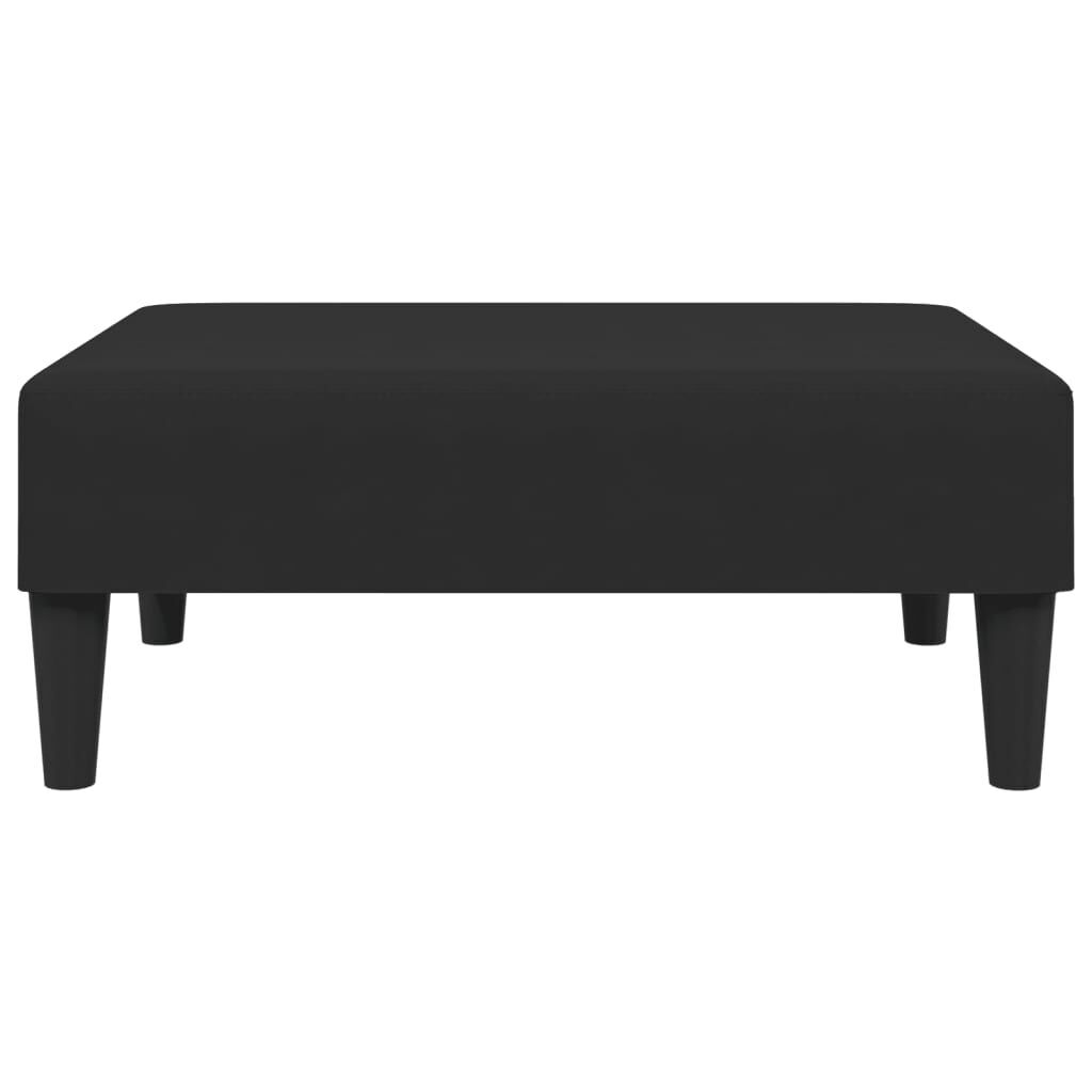 2-Seater Sofa Bed with Footstool Black Velvet Price