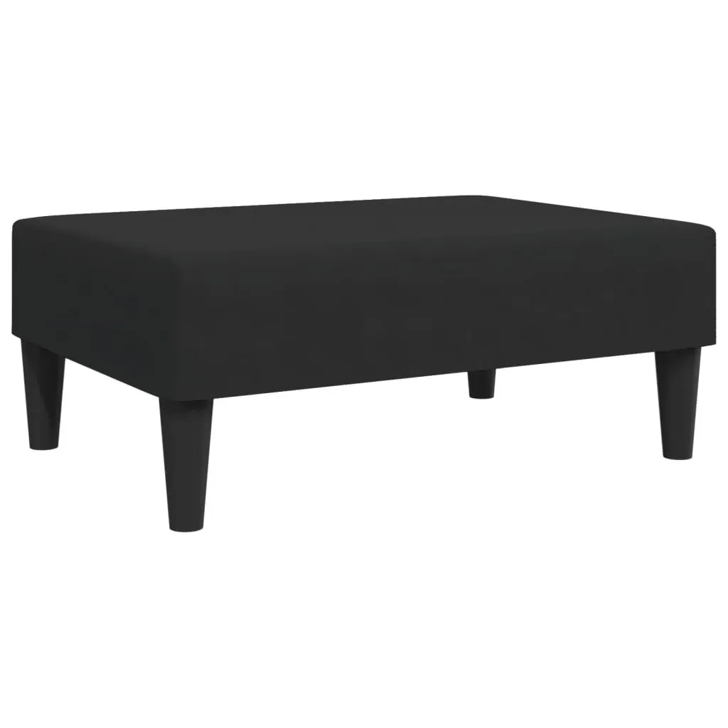 2-Seater Sofa Bed with Footstool Black Velvet Price
