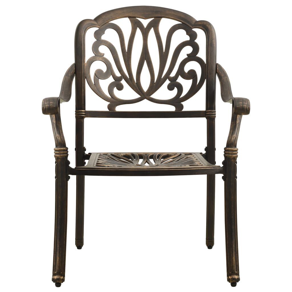 5 Piece Garden Dining Set Bronze Cast Aluminium Price