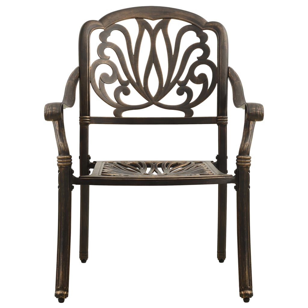 3 Piece Bistro Set Bronze Cast Aluminium Price