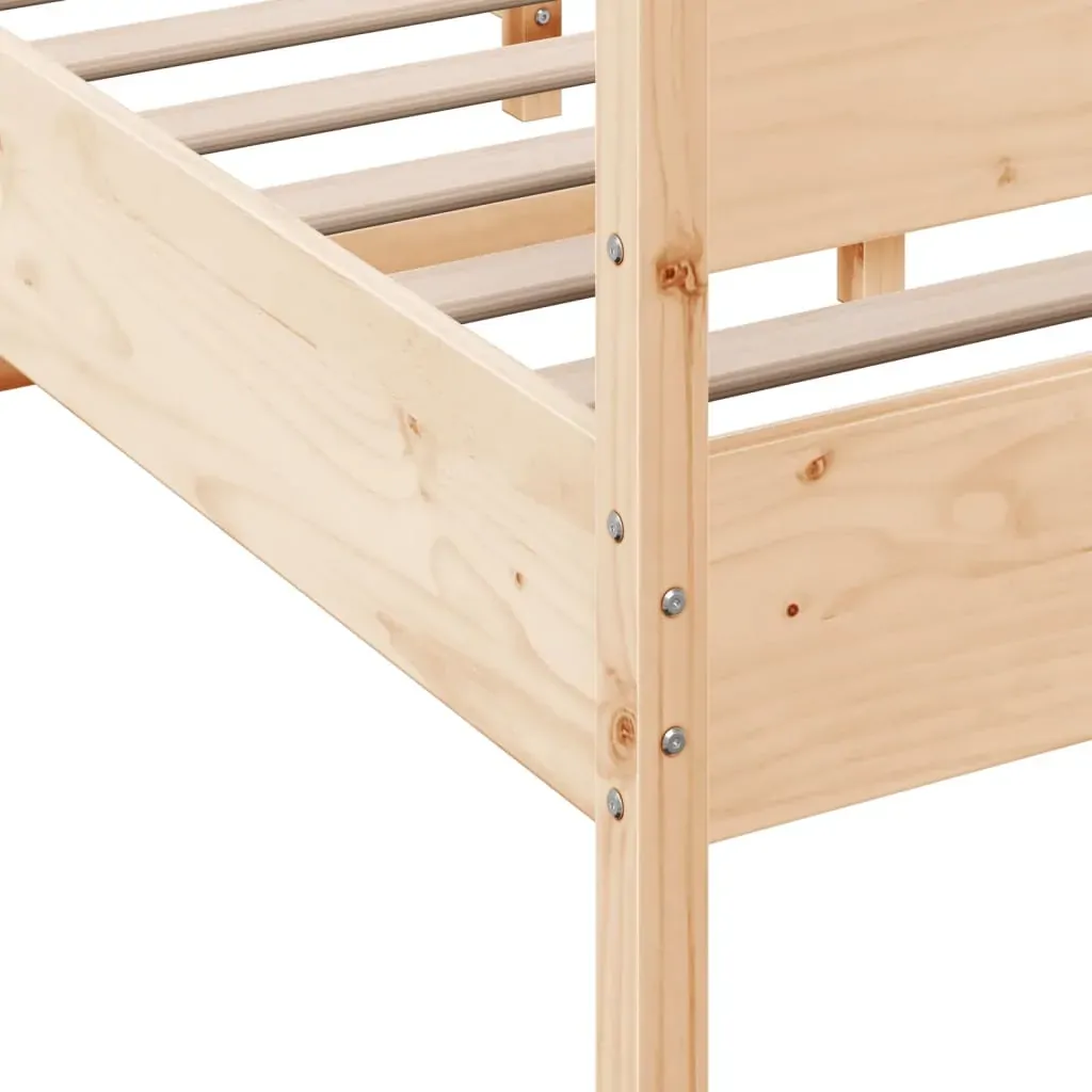 Bed Frame without Mattress 150x200 cm Solid Wood Pine Price