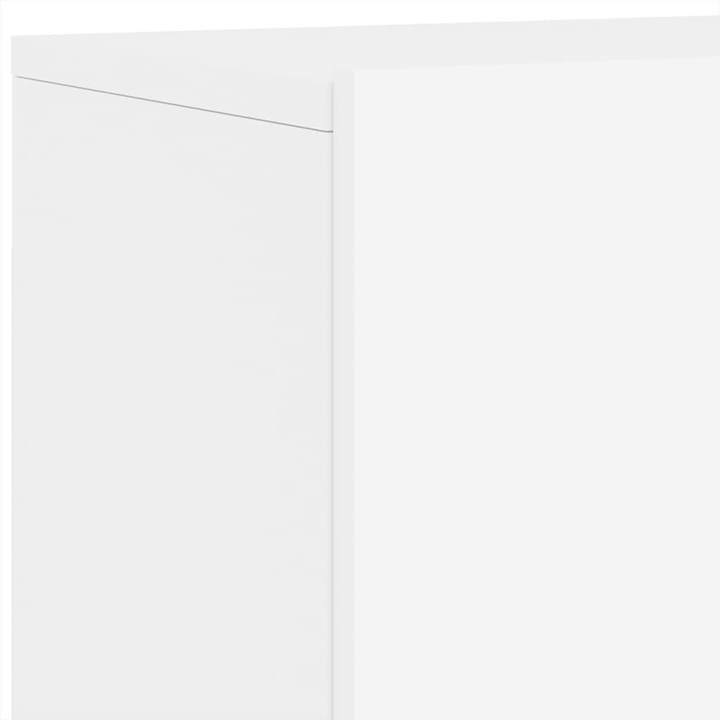 6 Piece TV Wall Units White Engineered Wood Price