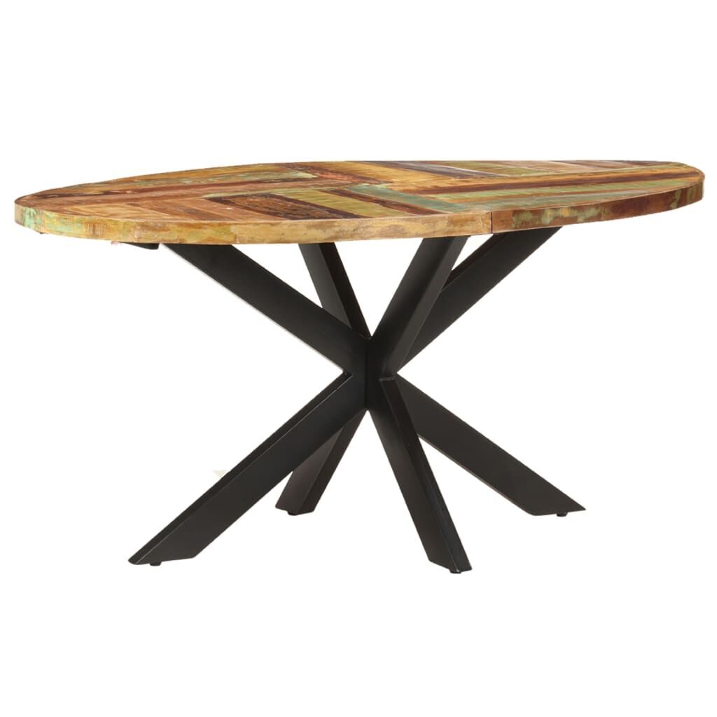 Dining Table 160x90x75 cm Solid Reclaimed Wood Price