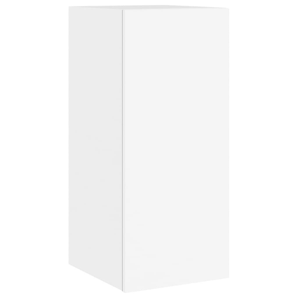 4 Piece TV Wall Units with LED White Engineered Wood Price