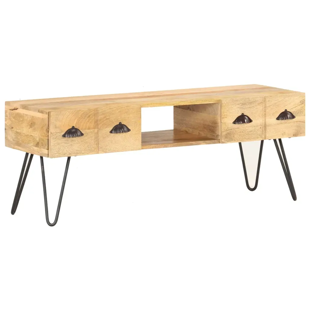 TV Cabinet 120x35x45 cm Solid Mango Wood Price