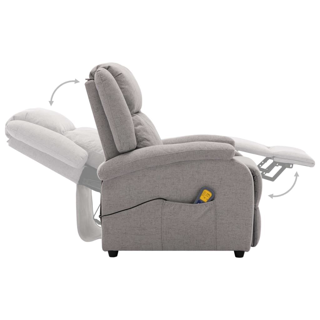 Massage Chair Light Grey Fabric Price