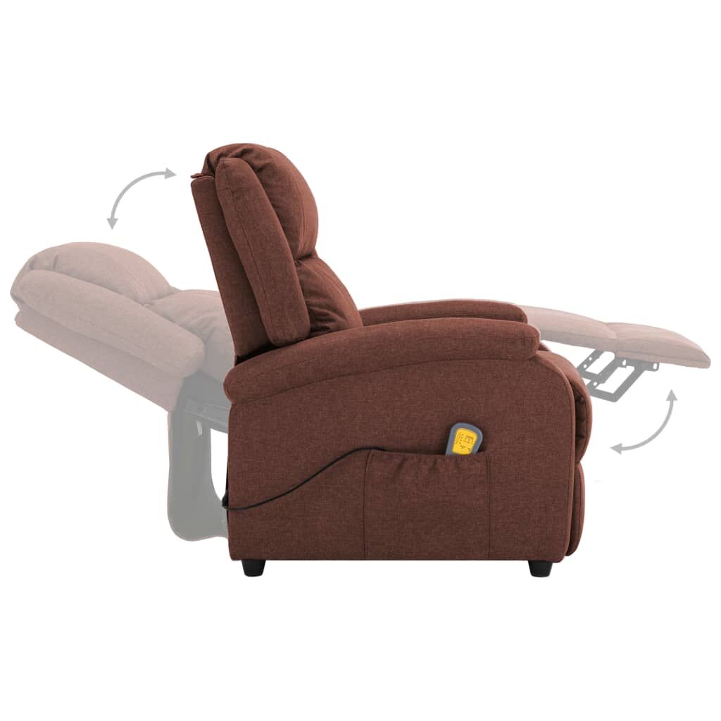 Massage Chair Brown Fabric Price