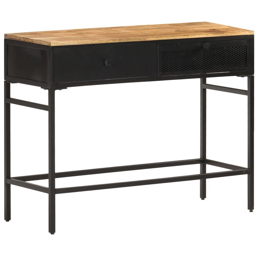 Sideboard 100x35x77 cm Solid Rough Mango Wood Price