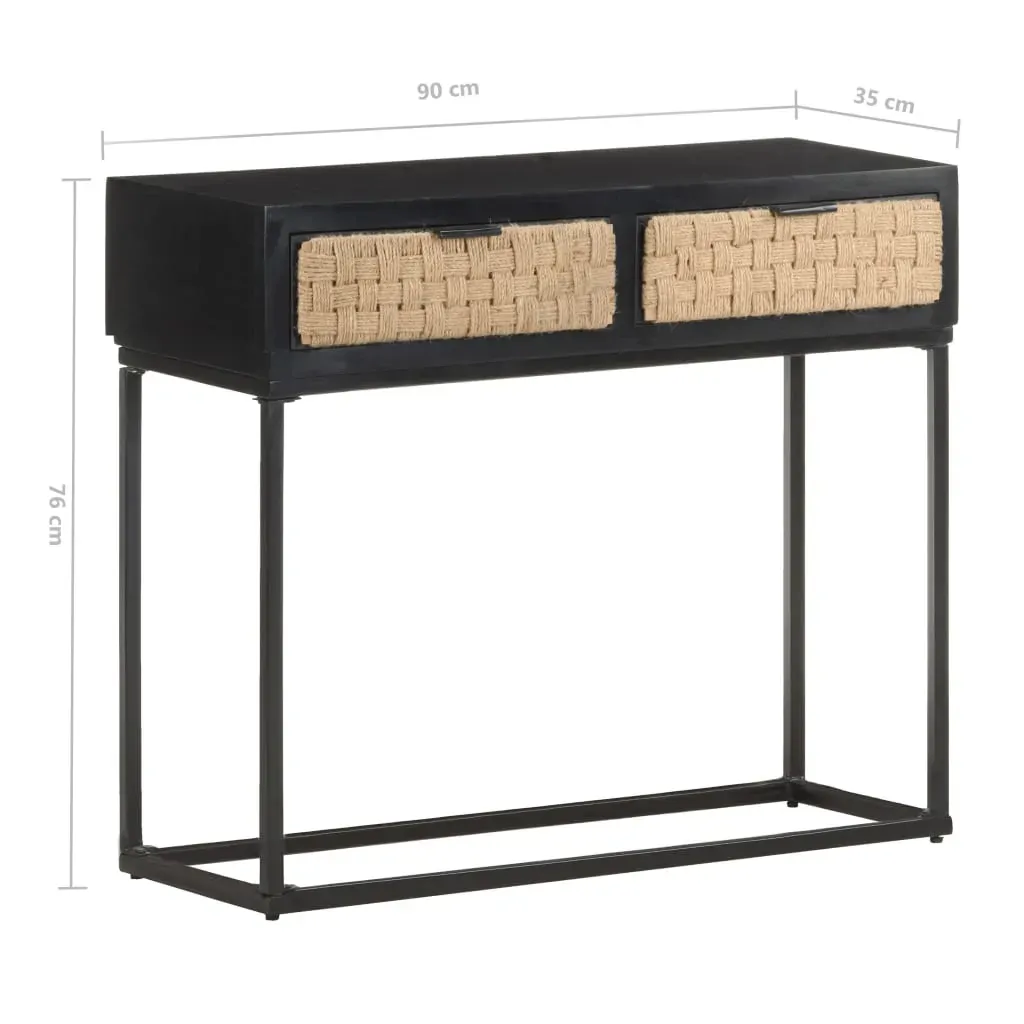 Console Table 90x35x76 cm Solid Mango Wood Price