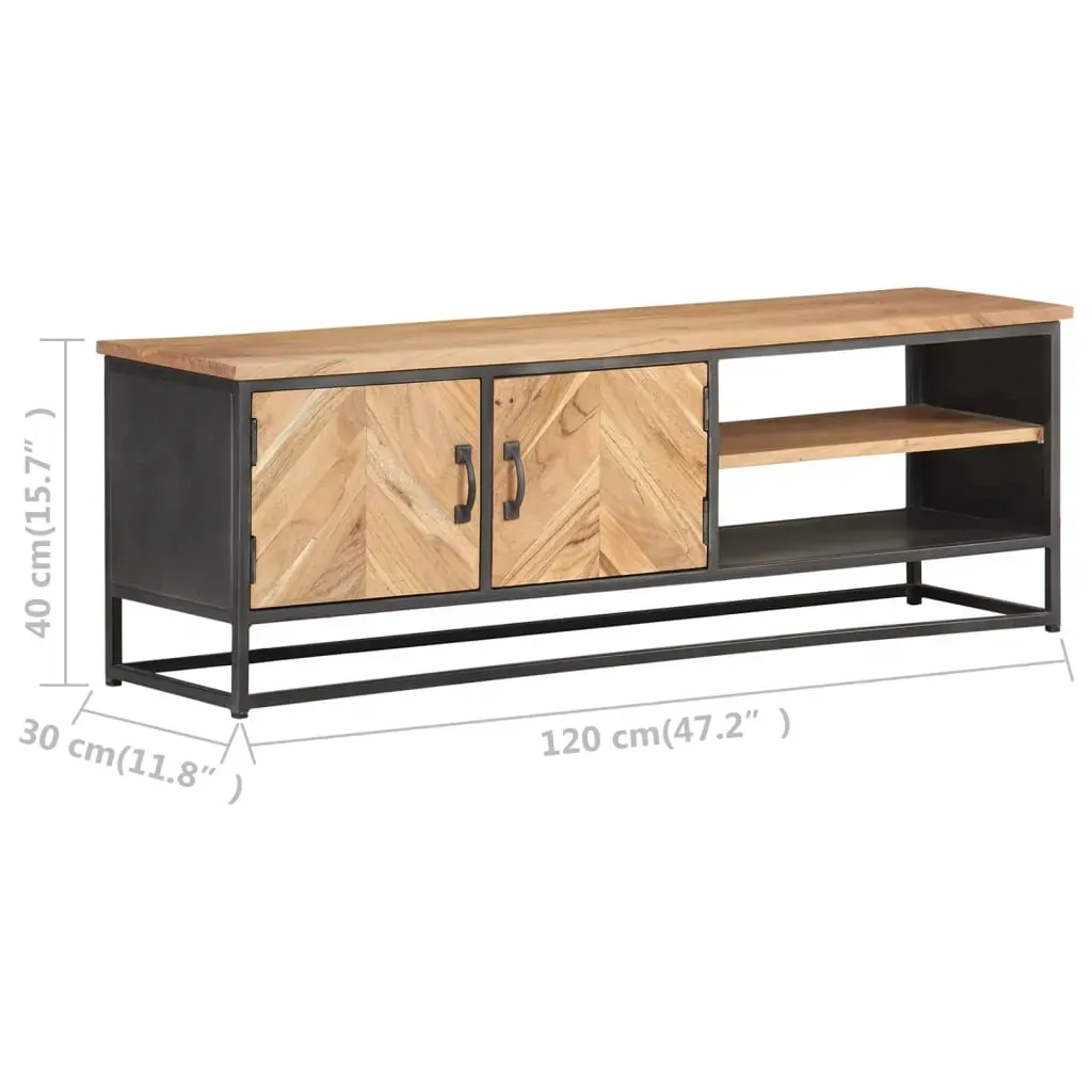 TV Cabinet 120x30x40 cm Solid Acacia Wood Price