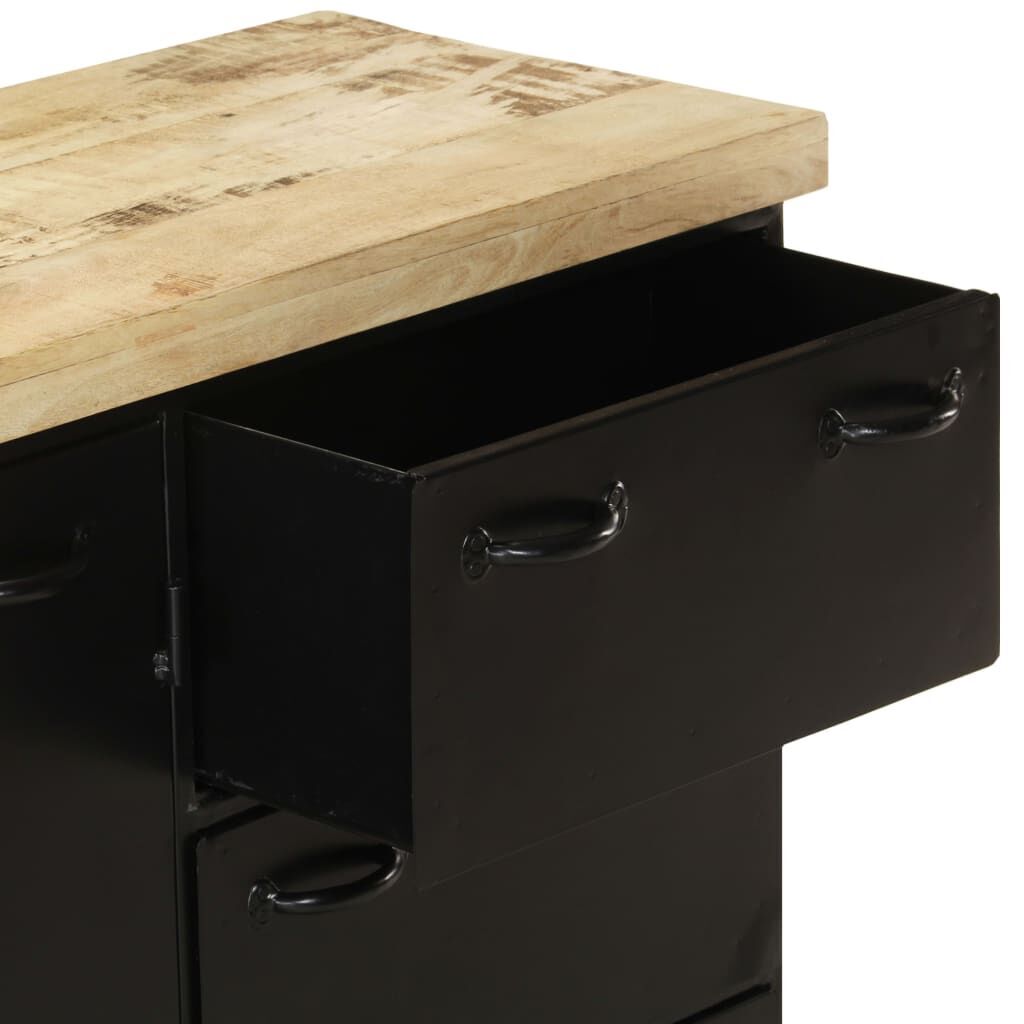 Sideboard 140x38x76 cm Rough Mango Wood Price