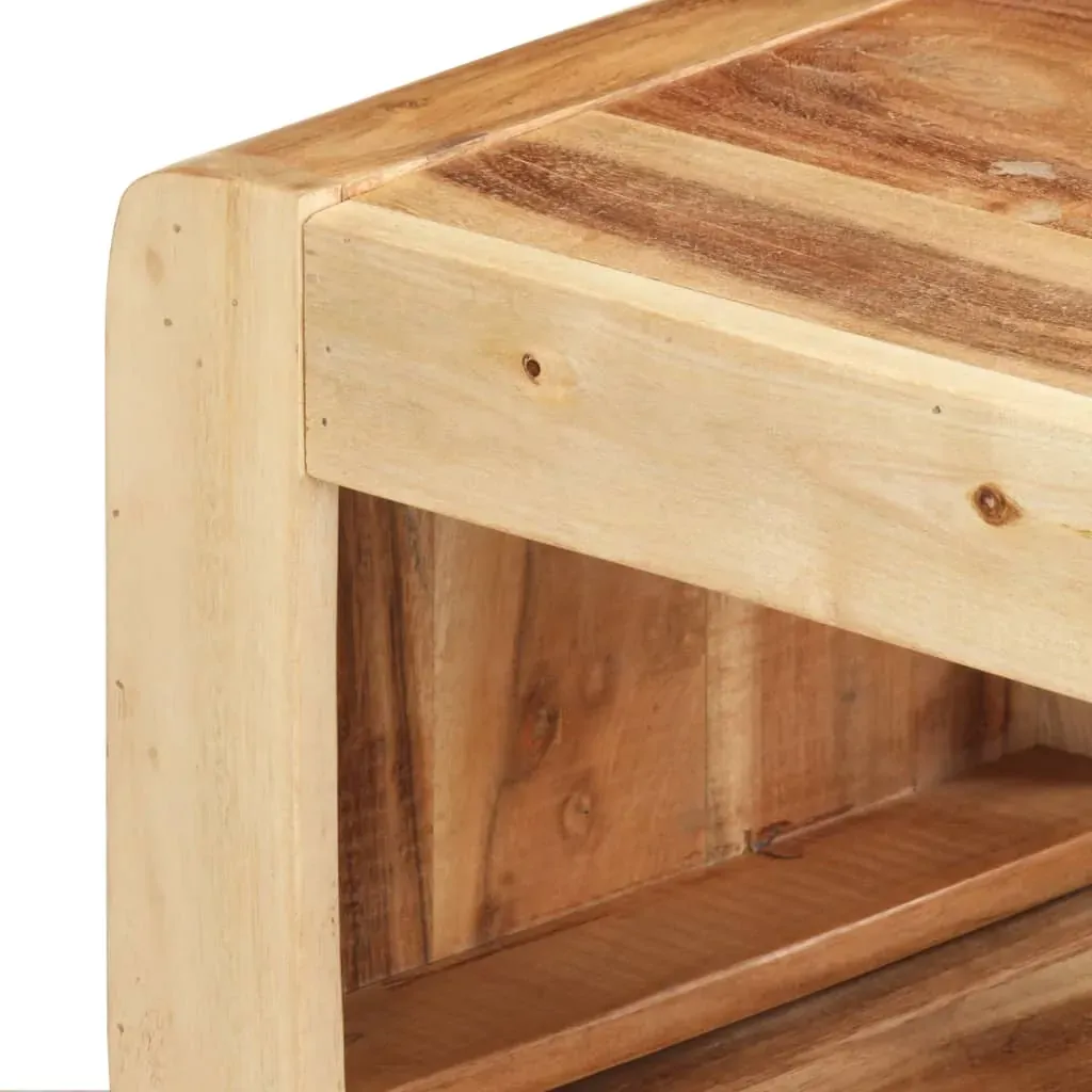 2 Piece TV Cabinet Solid Acacia Wood Price