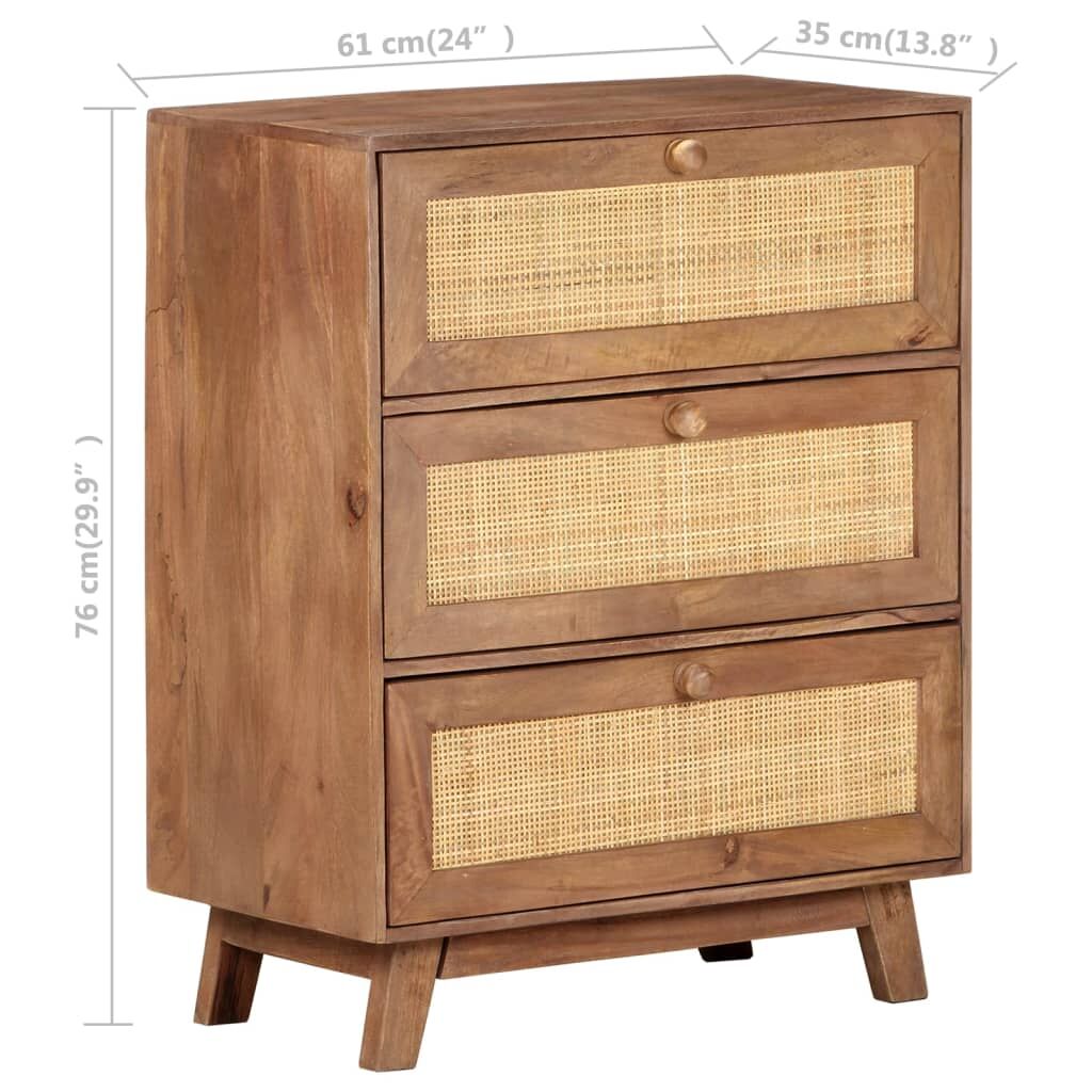Sideboard 61x35x76 cm Solid Mango Wood Price