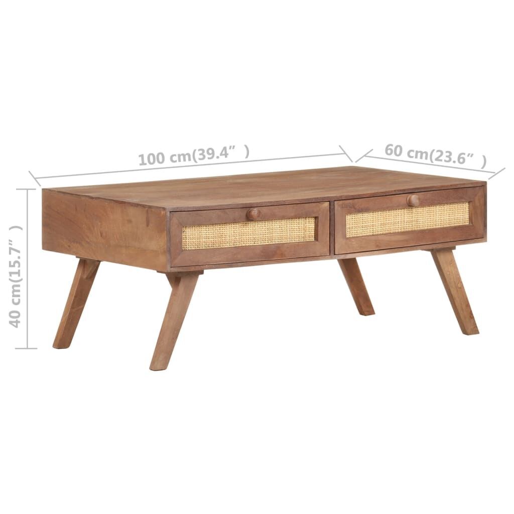 Coffee Table 100x60x40 cm Solid Mango Wood Price