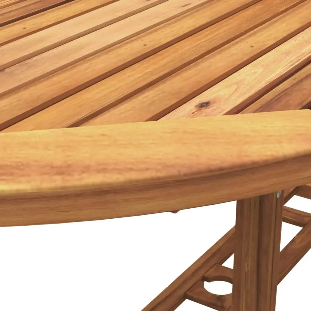 5 Piece Garden Dining Set Solid Wood Acacia and Textilene Price