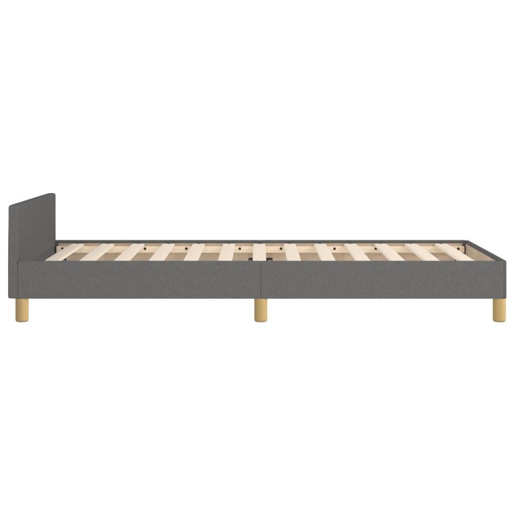 Bed Frame without Mattress Dark Grey 107x203 cm King Single Size Fabric Price