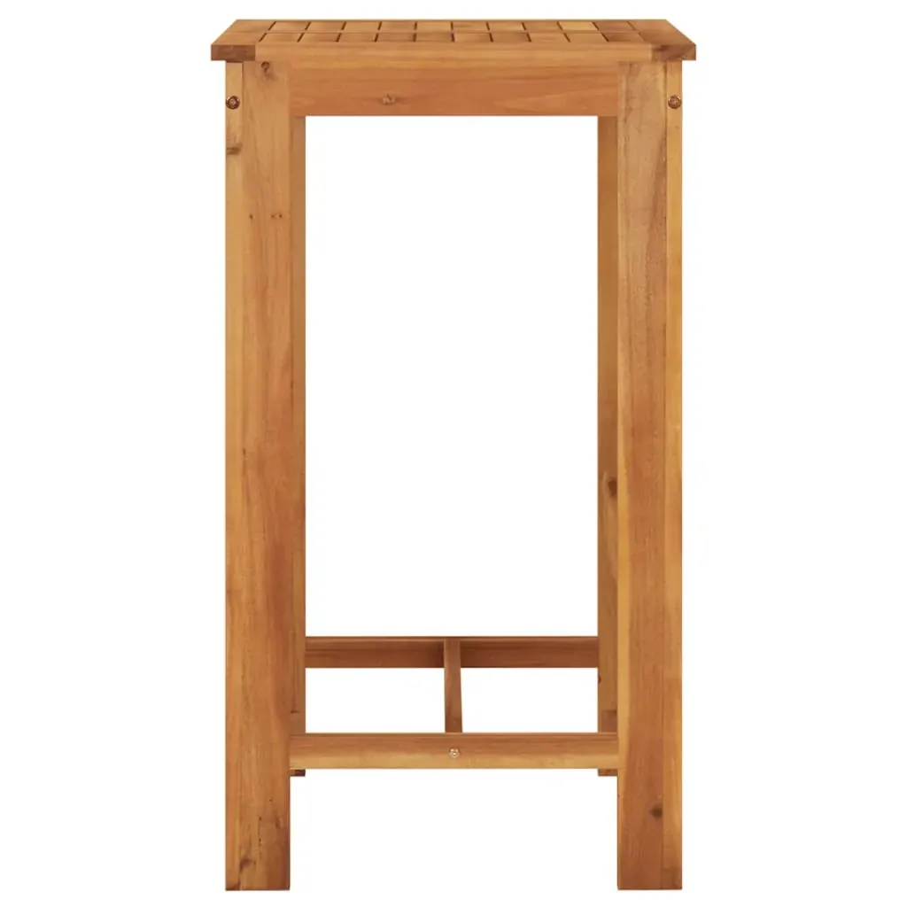 5 Piece Garden Bar Set Grey Solid Wood Acacia and Poly Rattan Price