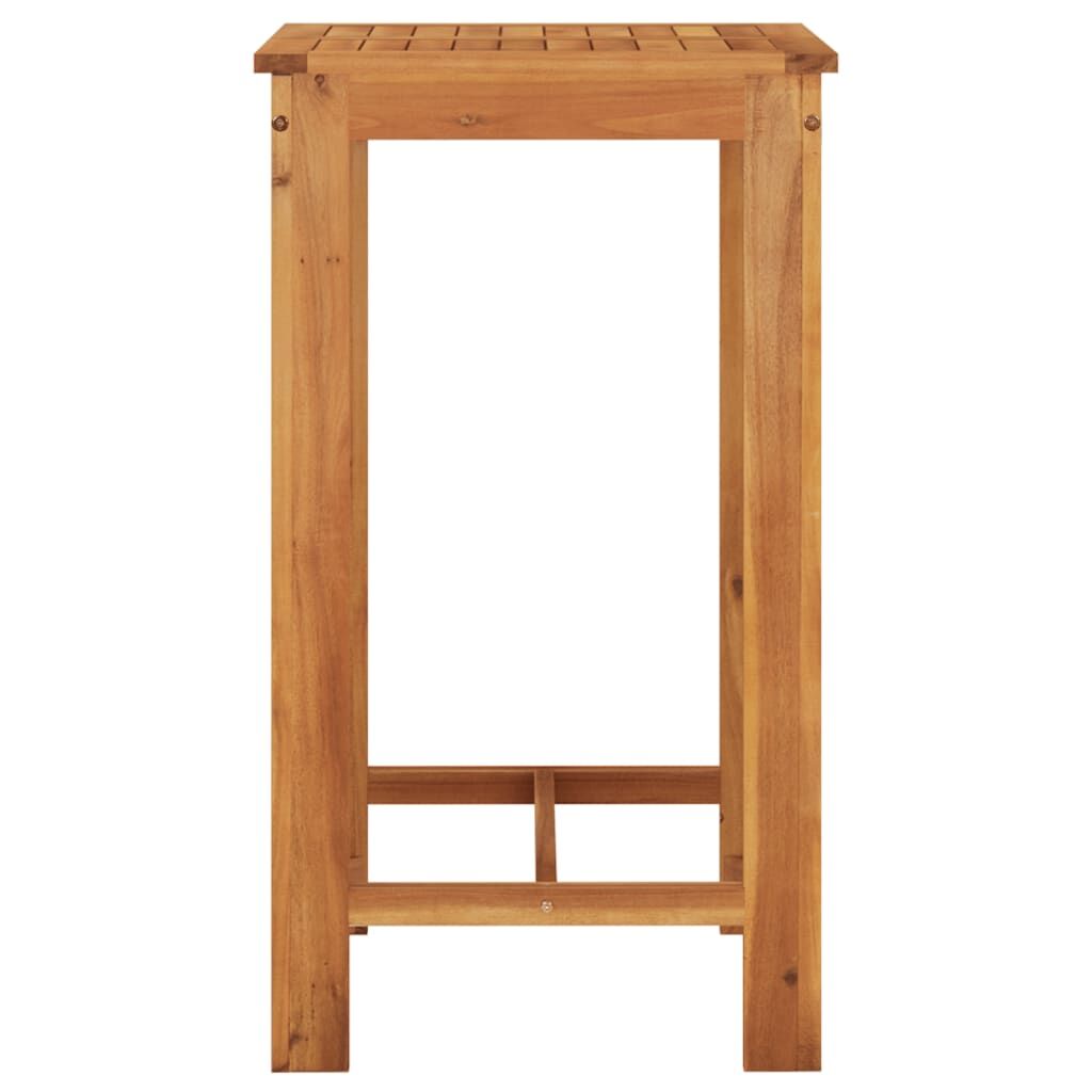 5 Piece Garden Bar Set Brown Solid Wood Acacia and Poly Rattan Price
