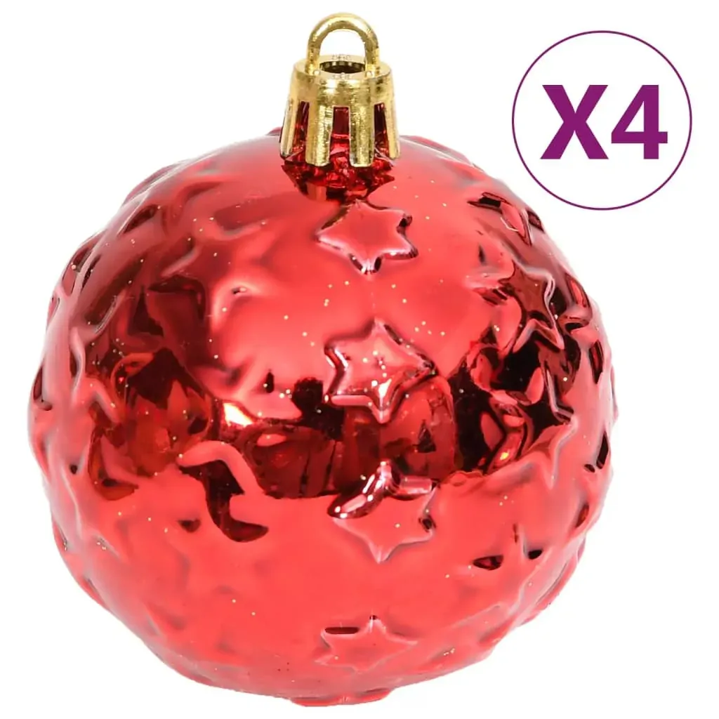 70 Piece Christmas Bauble Set Gold and Red Price